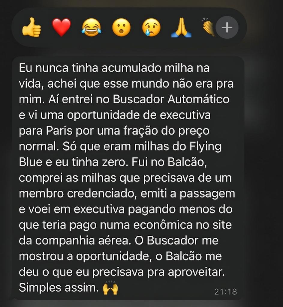 Prova social 1 - Balcão de Milhas