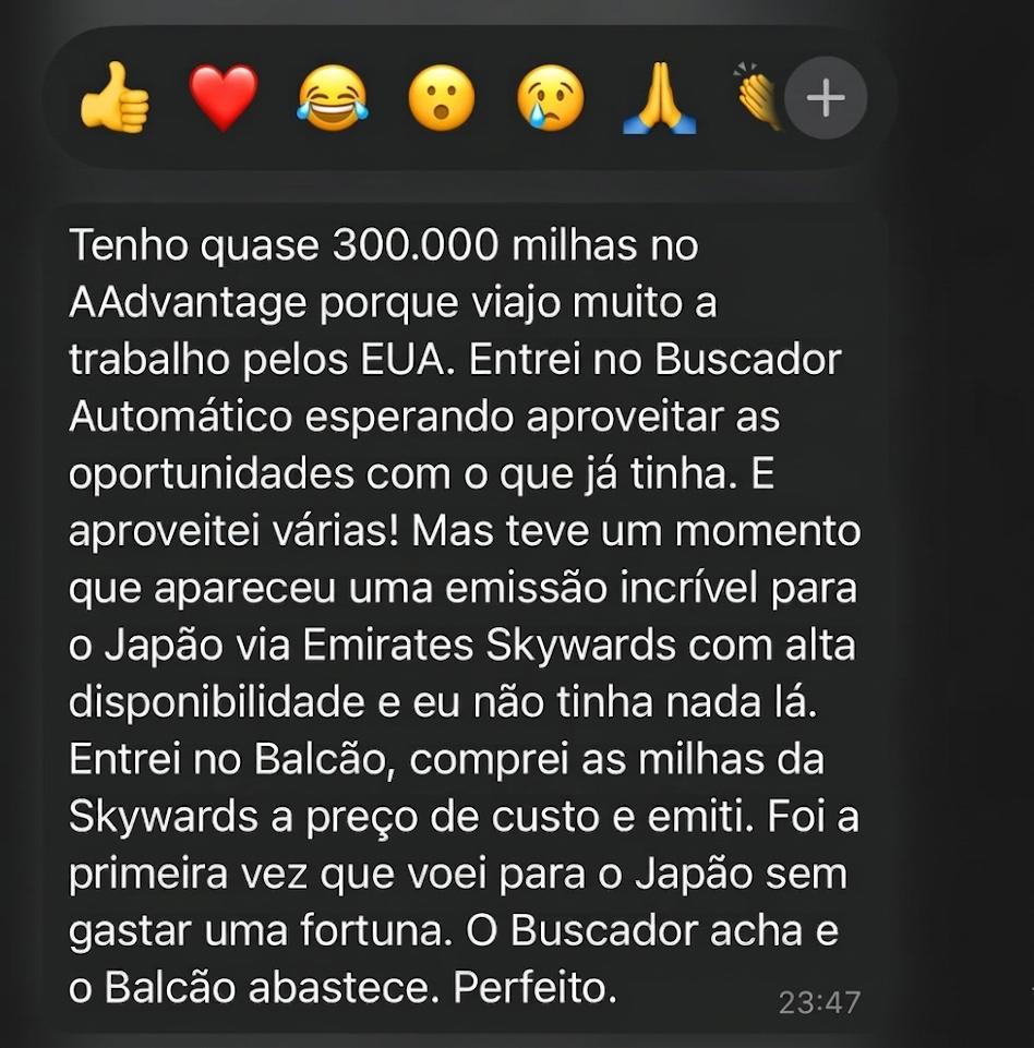 Prova social 3 - Balcão de Milhas